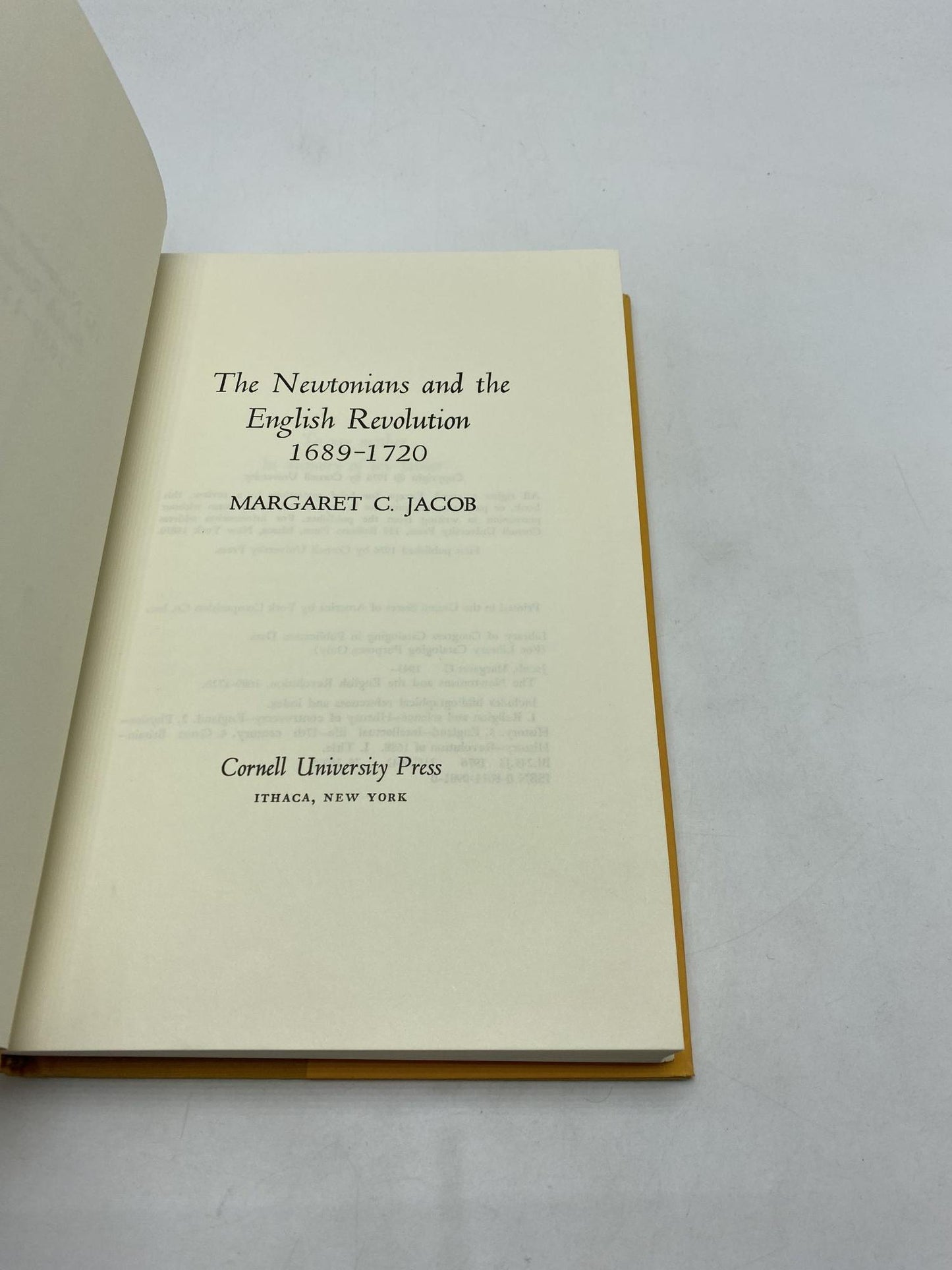 The Newtonians and the English Revolution, 1689-1720