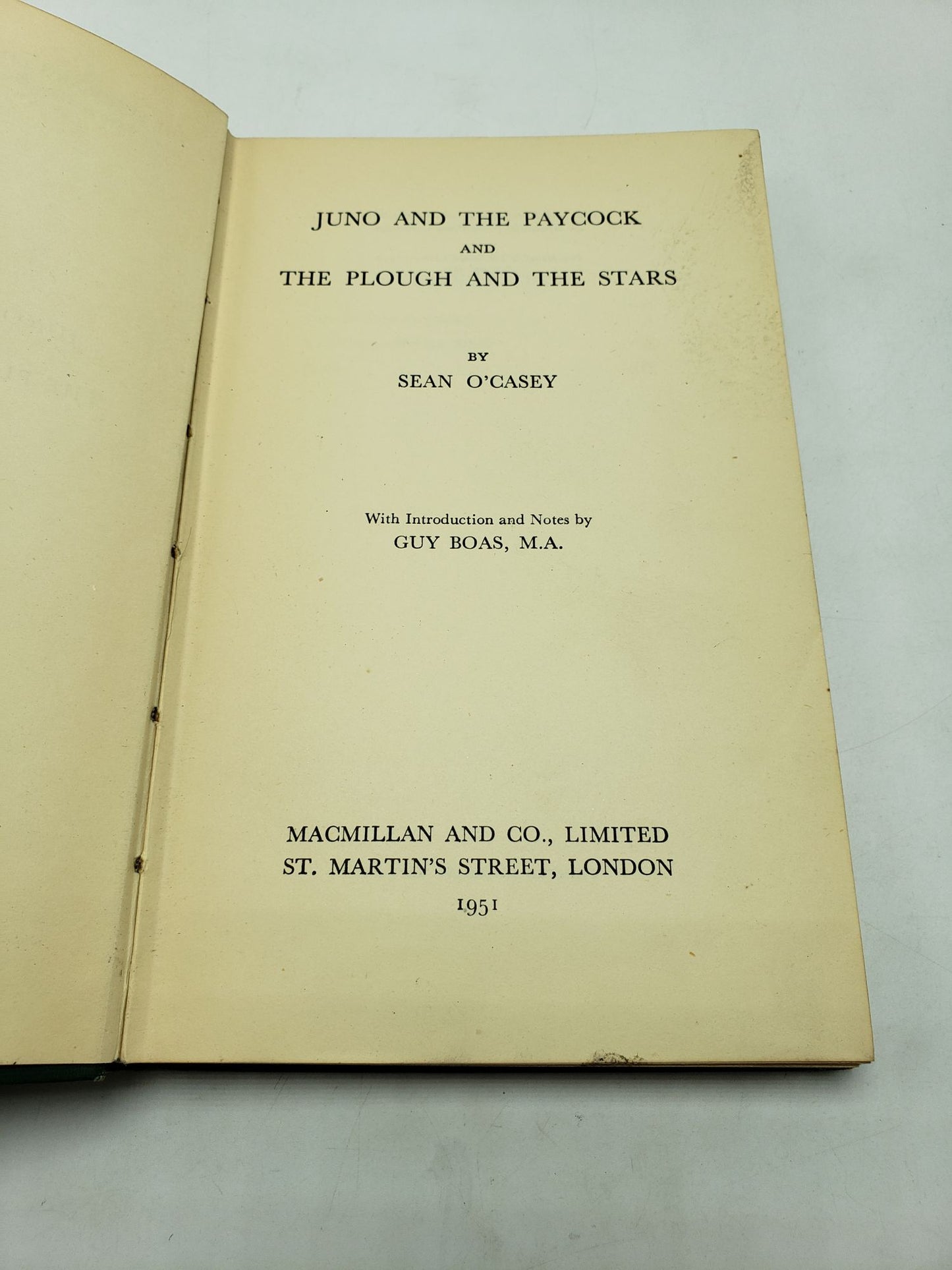 Juno And The Paycock, and The Plough And The Stars