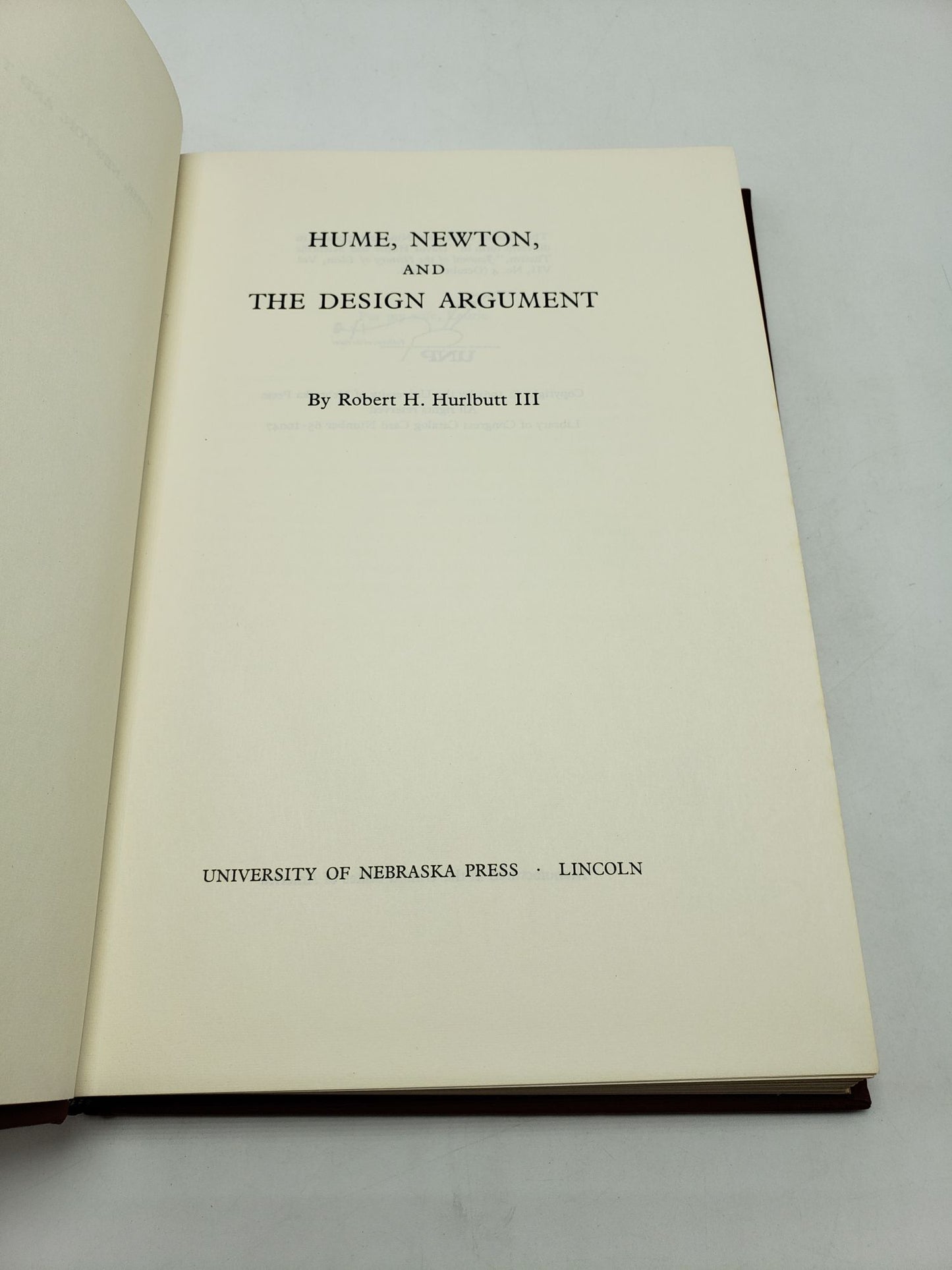 Hume, Newton, and the Design Argument