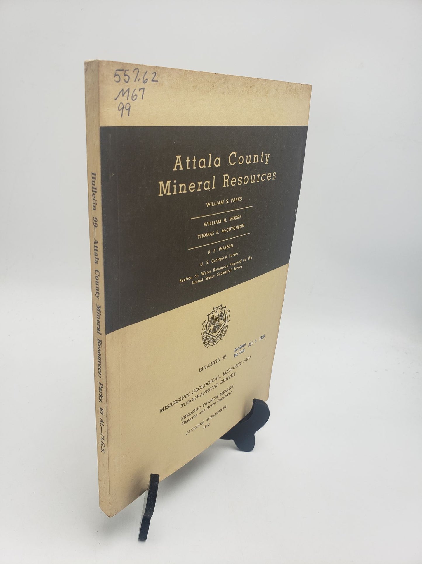 Attala County Mineral Resources (Mississippi Geological Bulletin 99)