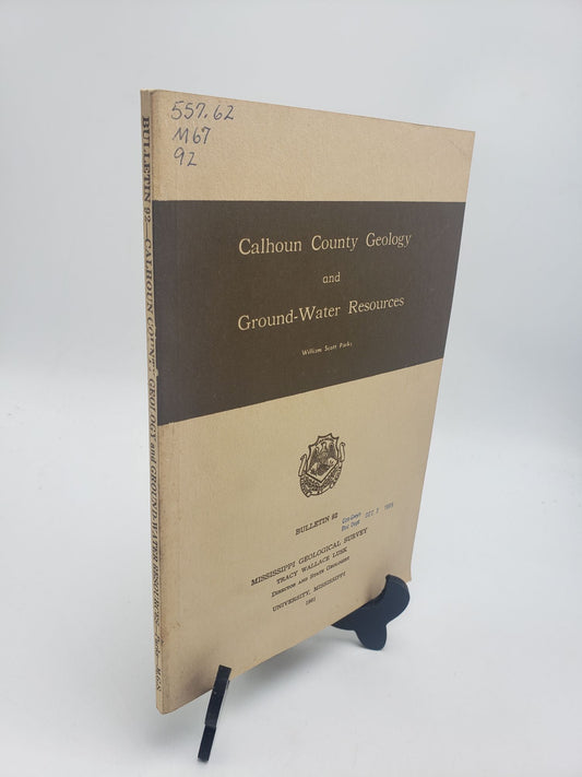 Calhoun County Geology: Ground-Water Resources (Mississippi Geological Bulletin 92)