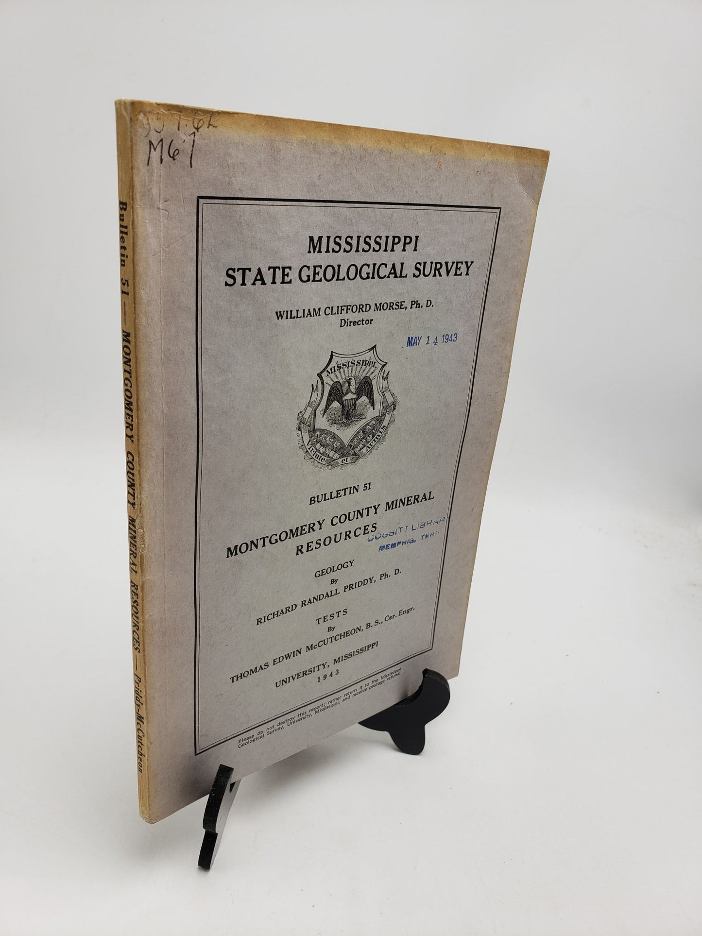 Montgomery County Mineral Resources (Mississippi Geological Bulletin 51)