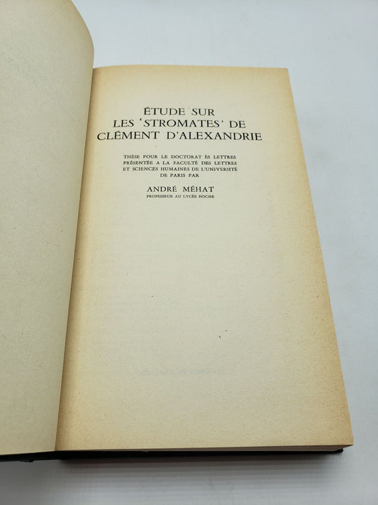 Étude Sur Les 'Stromates' de Clément D' Alexandrie