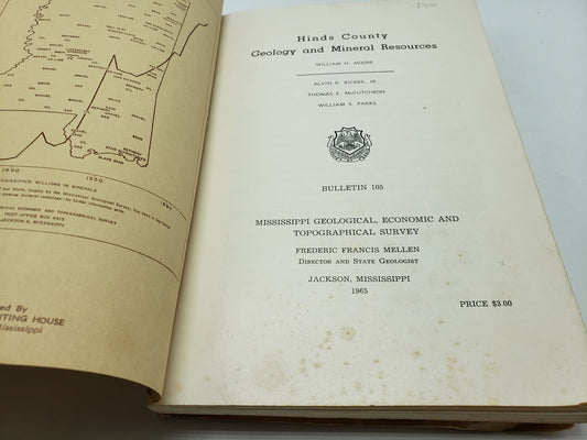 Hinds County Geology and Mineral Resources (Mississippi Geological Bulletin 105)