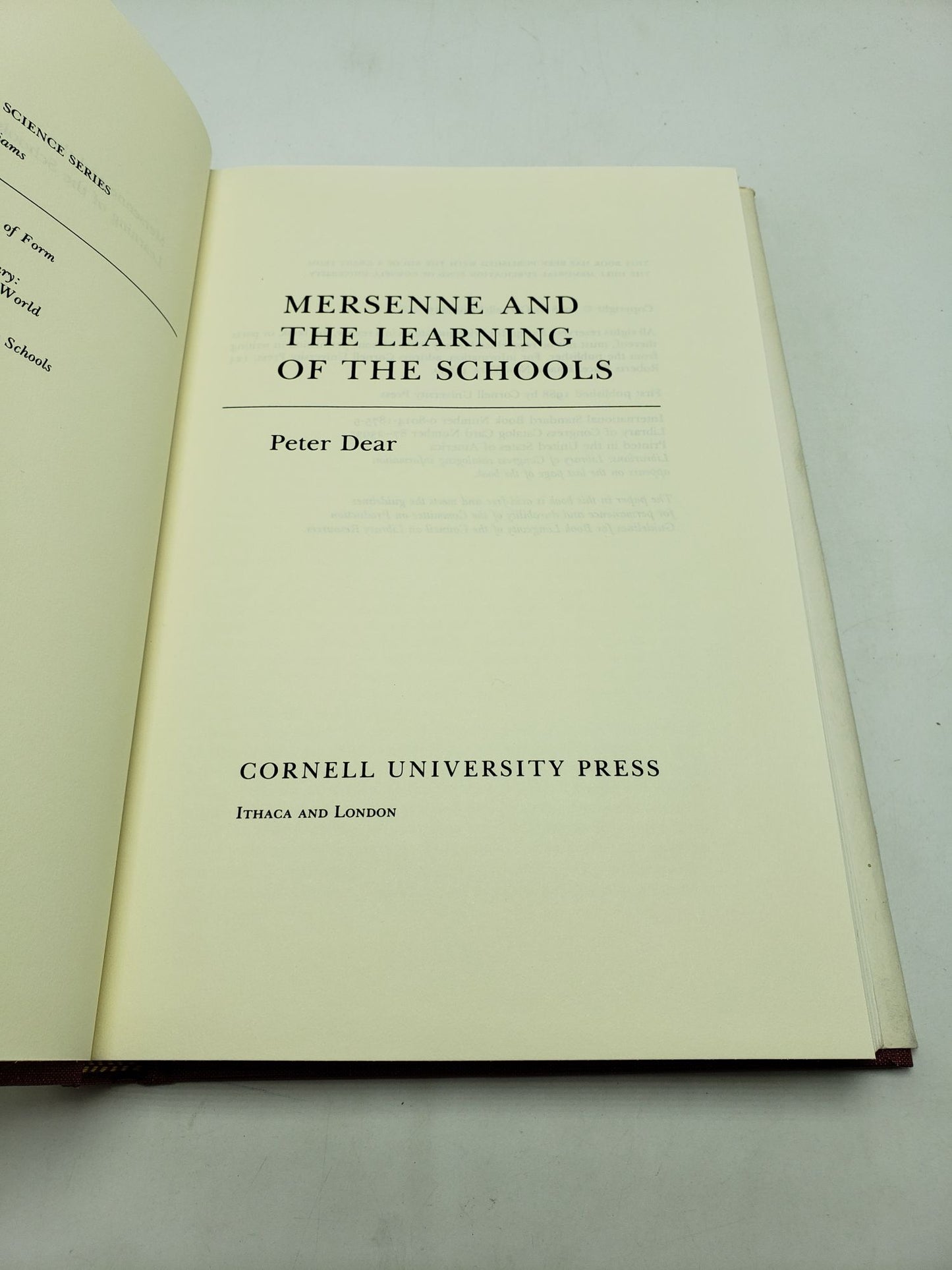 Mersenne and the Learning of the Schools