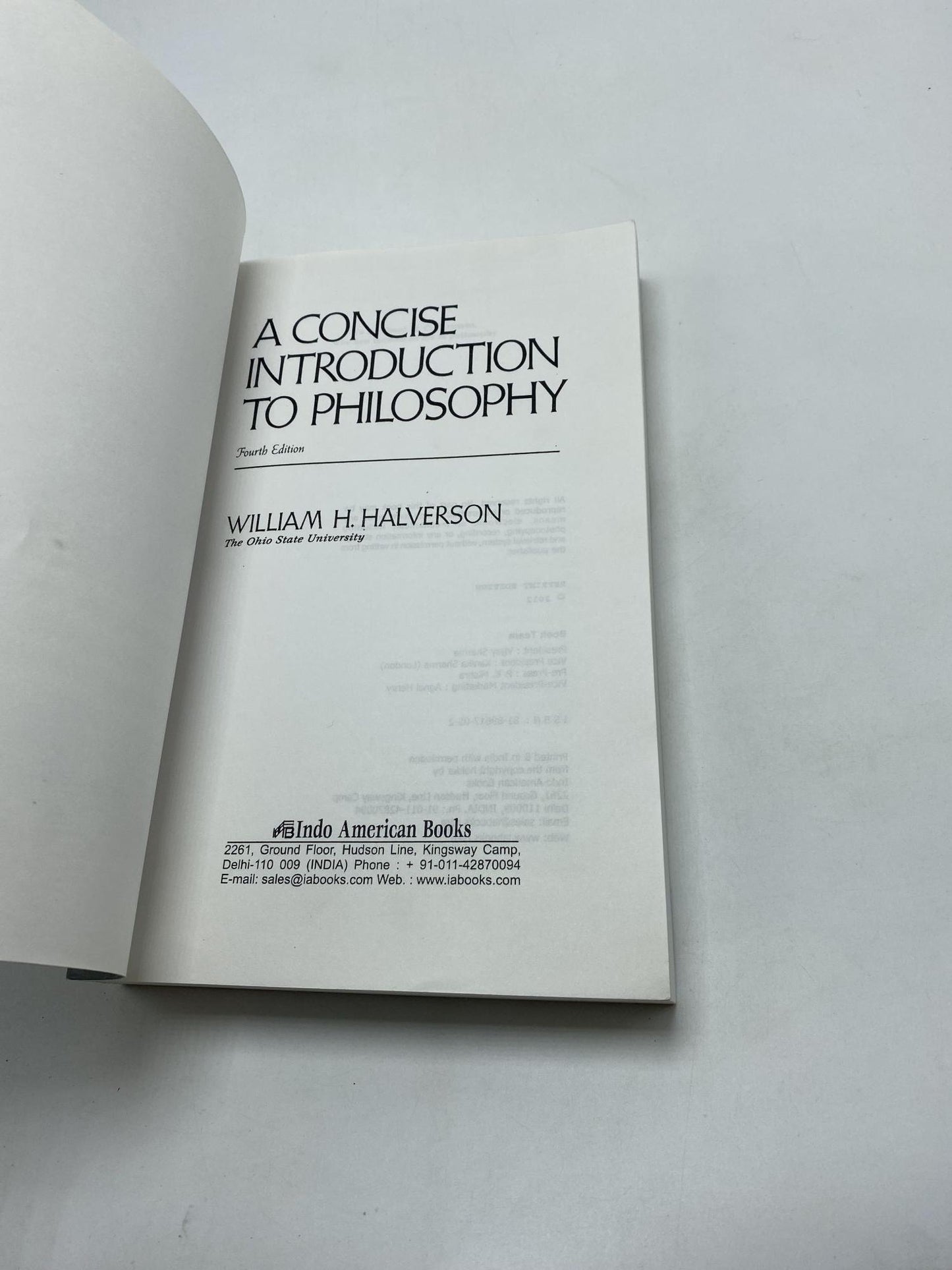 A Concise Introduction to Philosophy