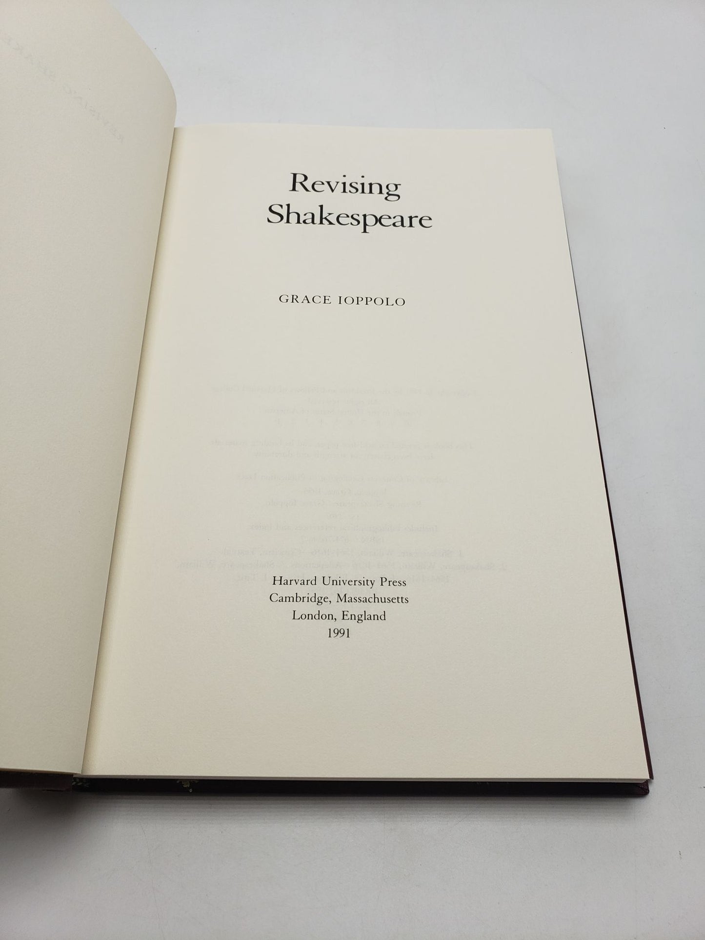 Revising Shakespeare