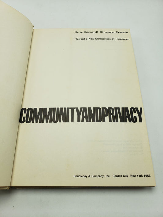 Community and Privacy: Toward a New Architecture of Humanism