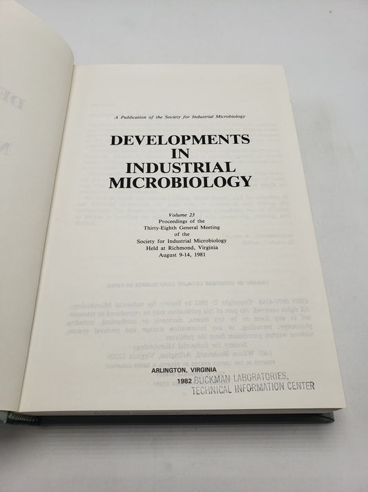 Developments in Industrial Microbiology (Volume 23)