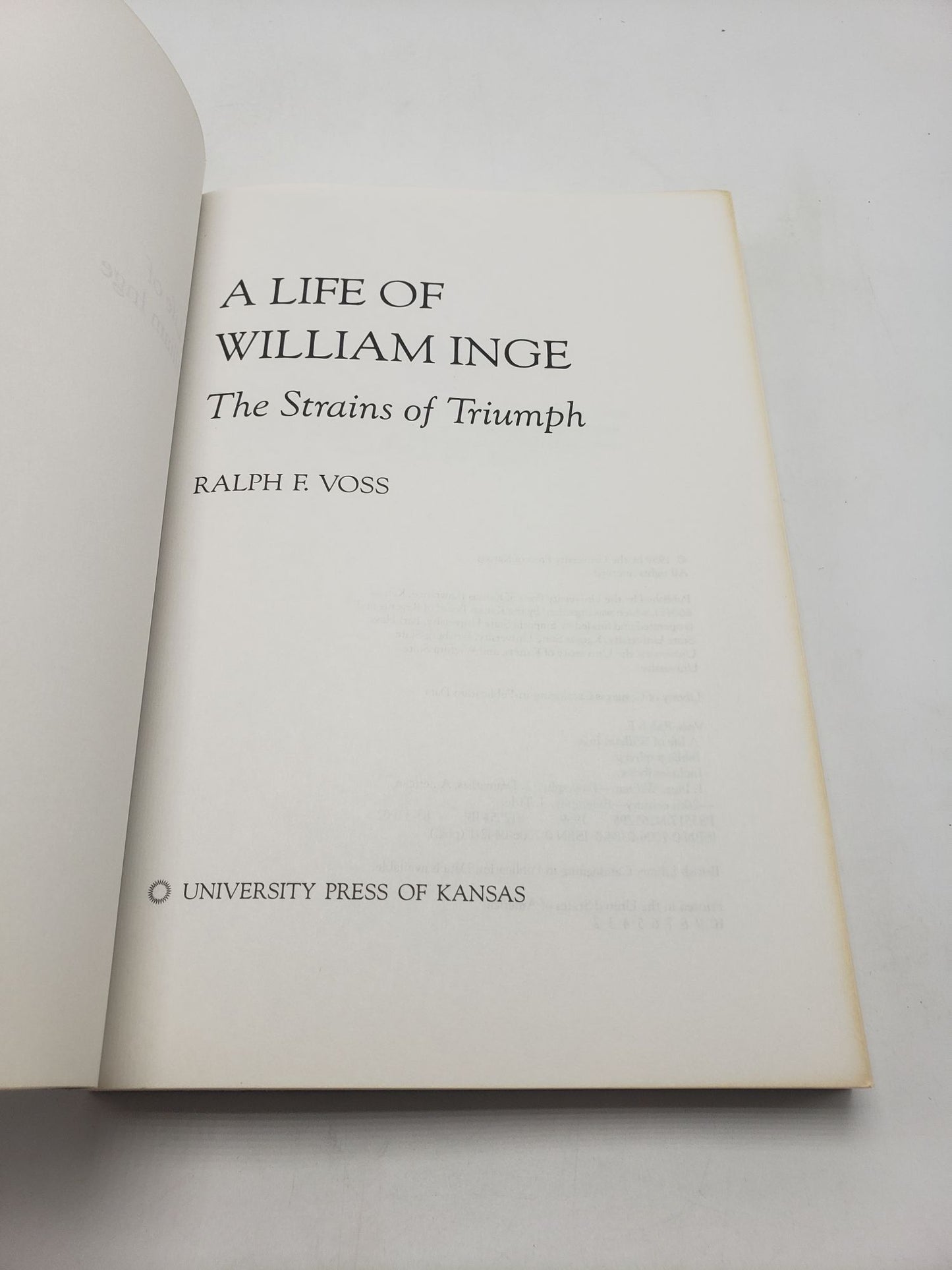 Life of William Inge: The Strains of Triumph
