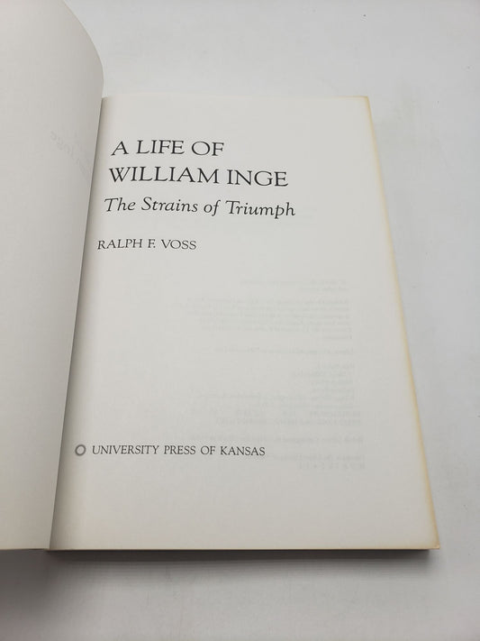 Life of William Inge: The Strains of Triumph