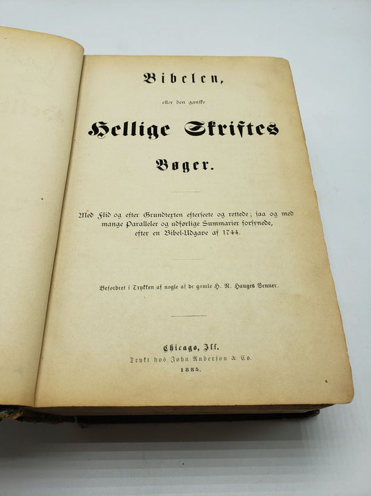 Bibelen Eller Den Ganske Hellige Skrift Bøger (Norwegian Bible)