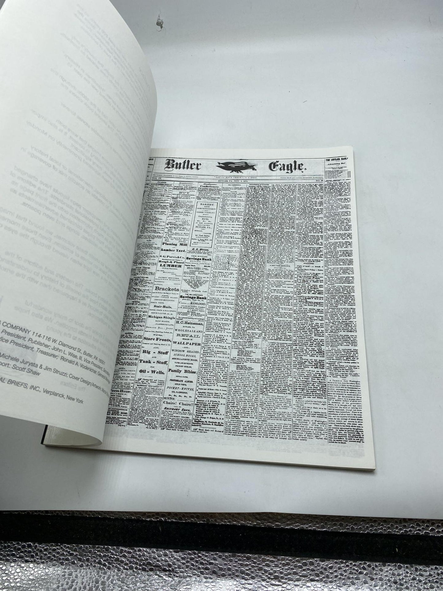 Butler Eagle Headlines Of History: A Compilation Of Historically Significant Front Pages From The Butler Eagle Archives Volume 1 1869-1949
