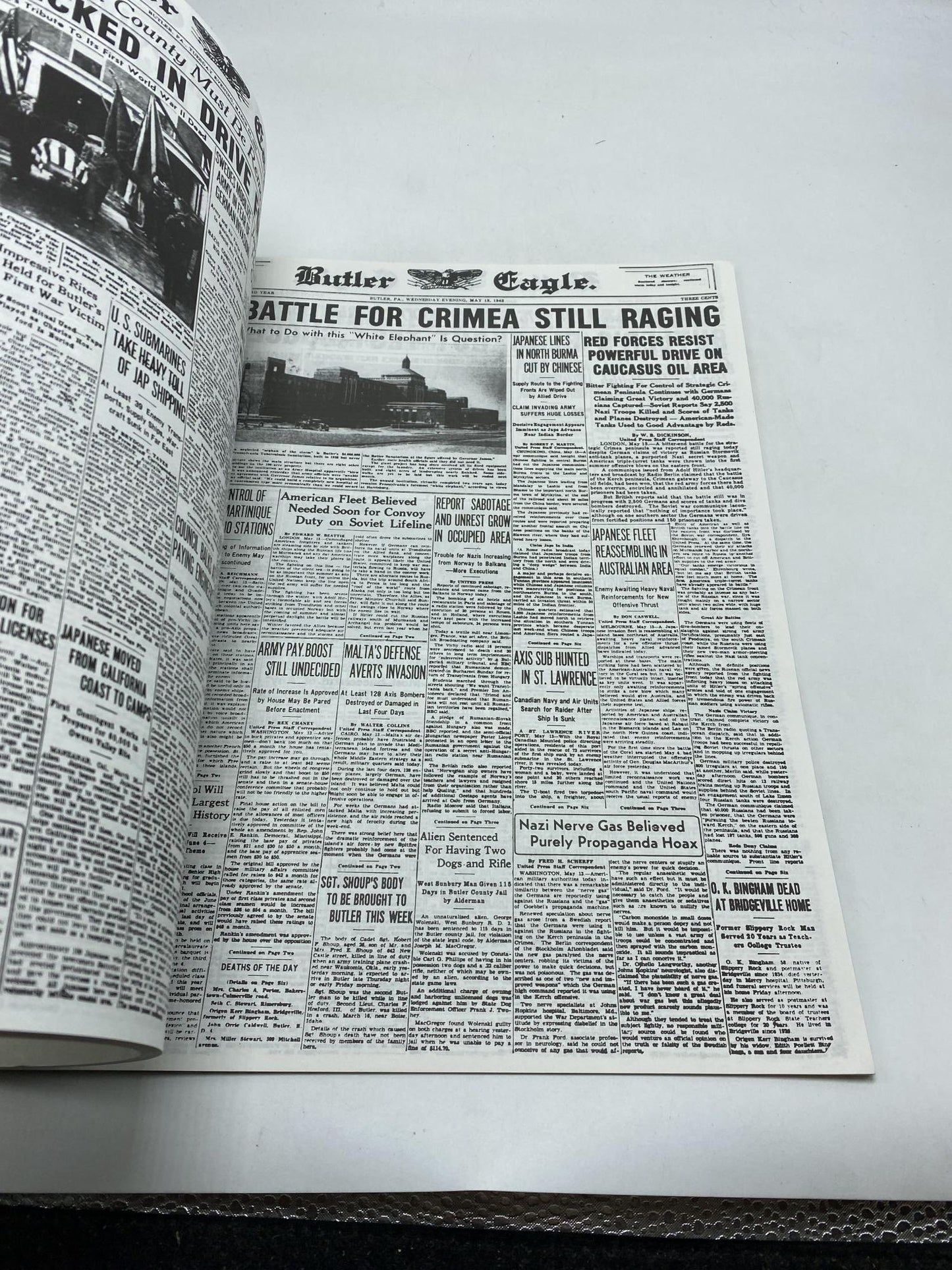 Butler Eagle Headlines Of History: A Compilation Of Historically Significant Front Pages From The Butler Eagle Archives Volume 1 1869-1949
