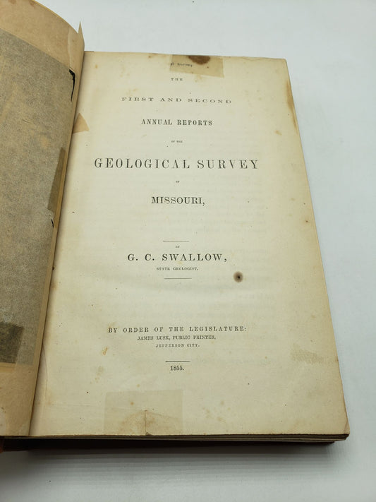 The First and Second Annual Report of the Geological Survey of Missouri