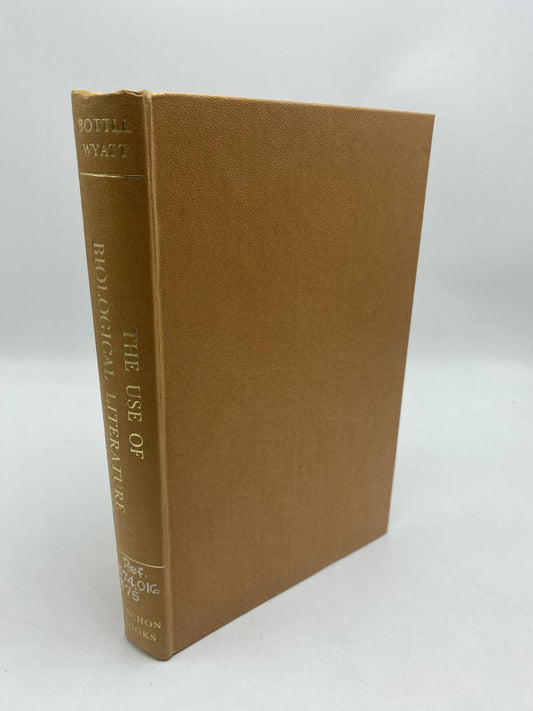 The Use Of Biological Literature