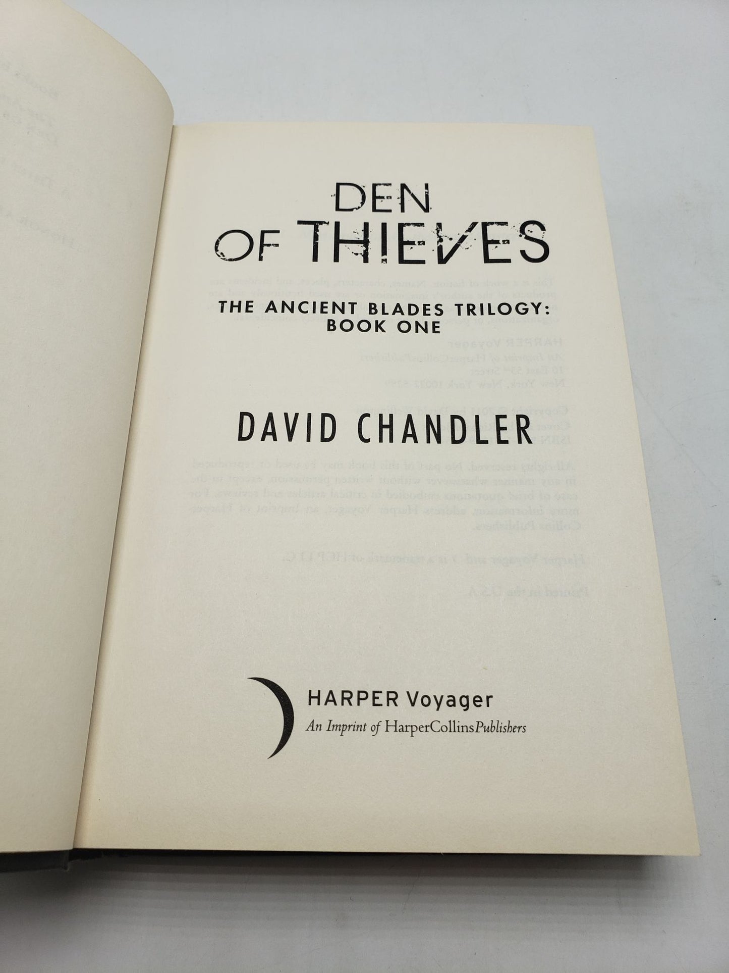 Den of Thieves, A Thief in the Night, Honor Among Thieves (The Ancient Blades Trilogy, Complete Set)