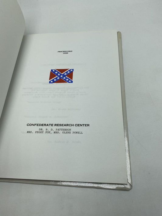 1996 Confederate History Symposium April 13, 1996 Other Confederate Generals