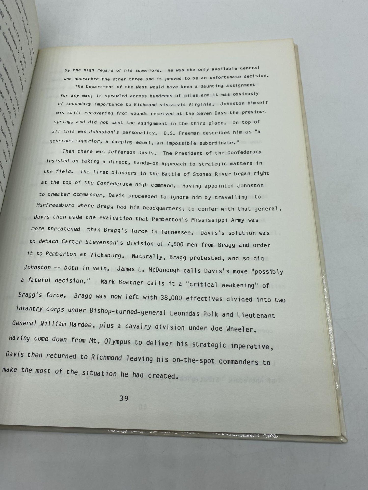 1986 Confederate History Symposium April 19, 1986 Battles Of The Army Of Tennessee