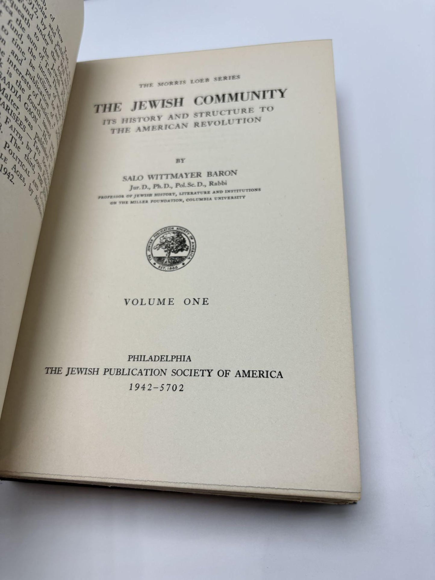 The Jewish Community (3 Volumes)