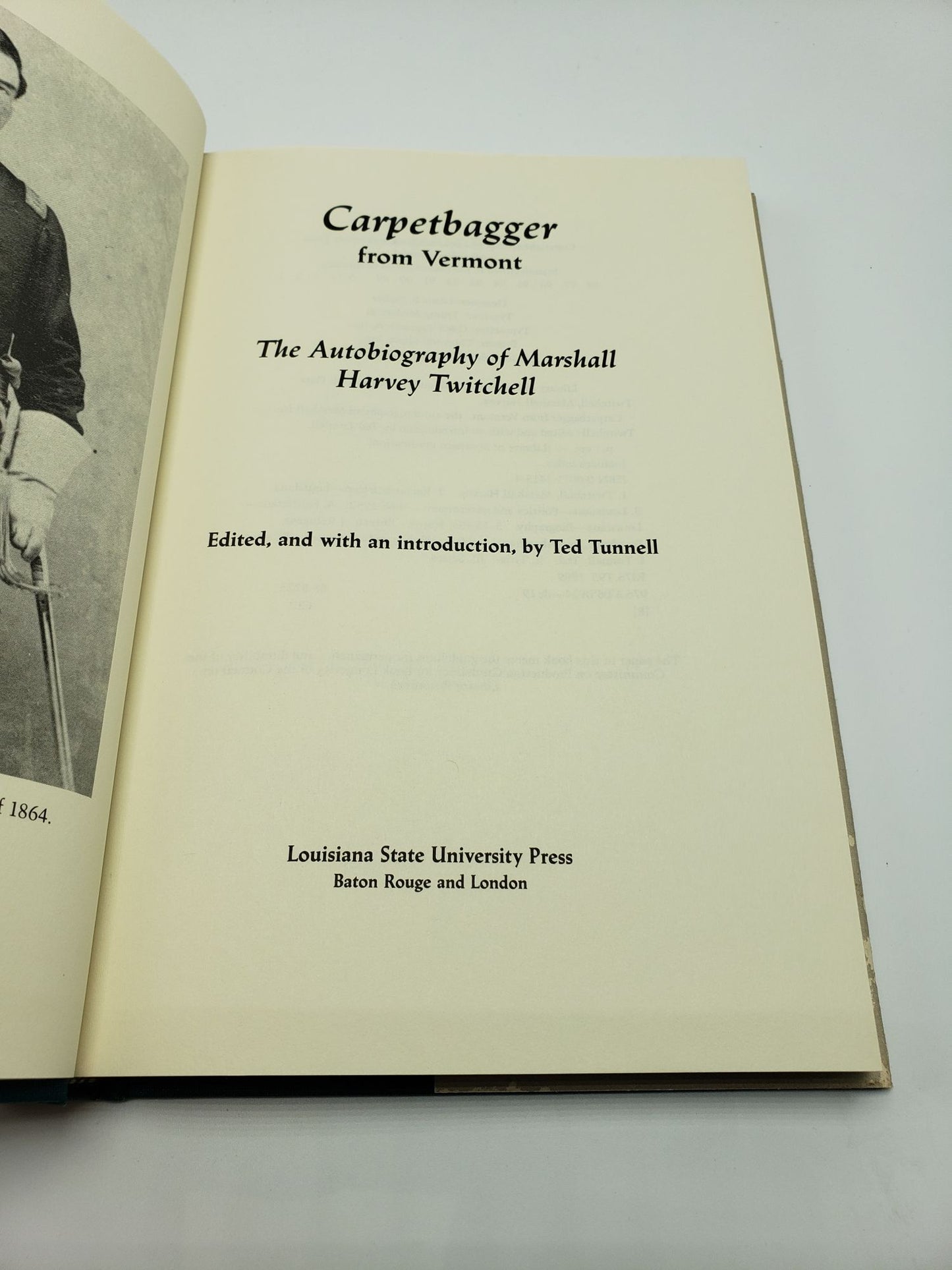 Carpetbagger from Vermont: The Autobiography of Marshall Harvey Twitchell