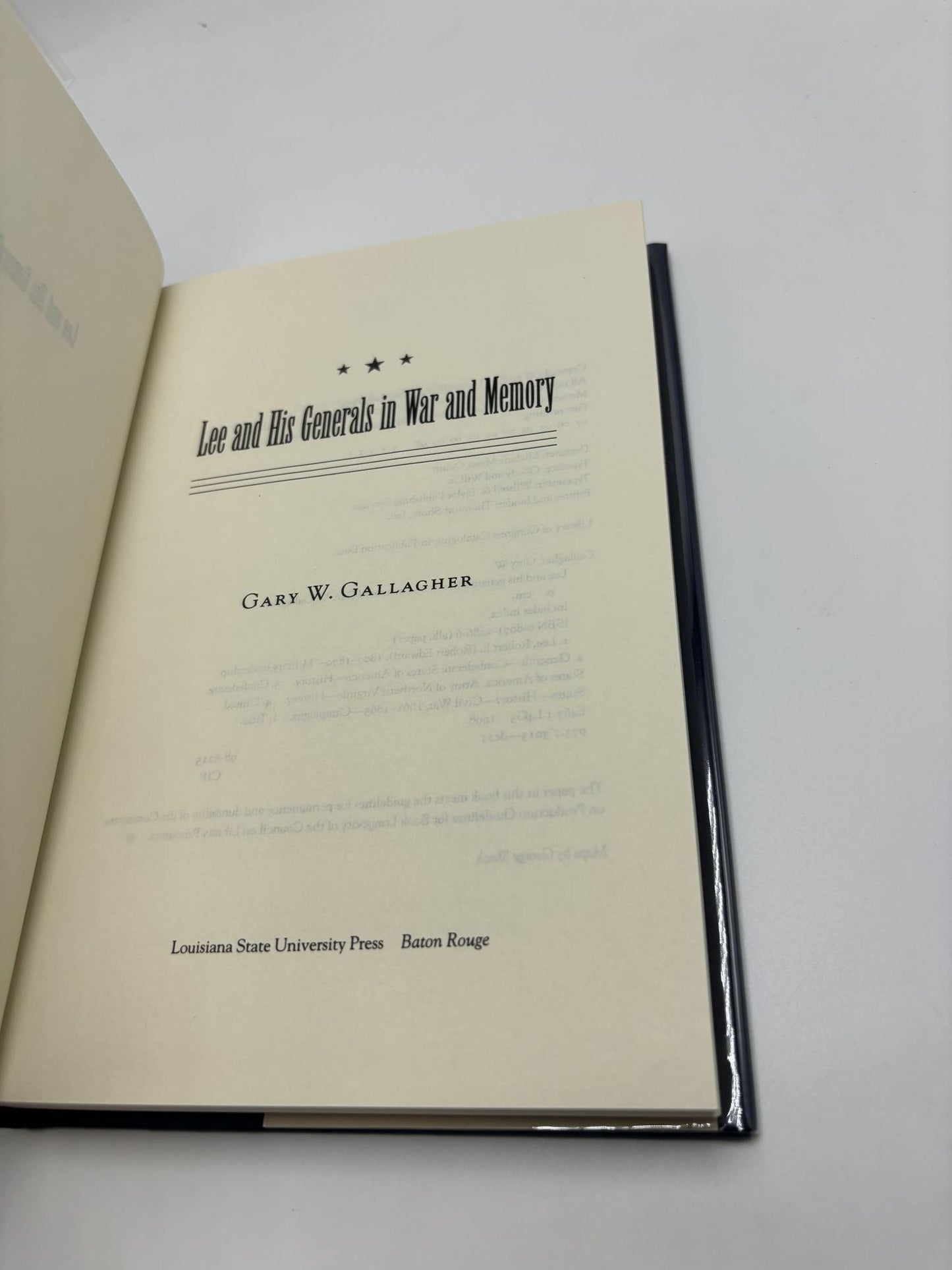 Lee and His Generals in War and Memory