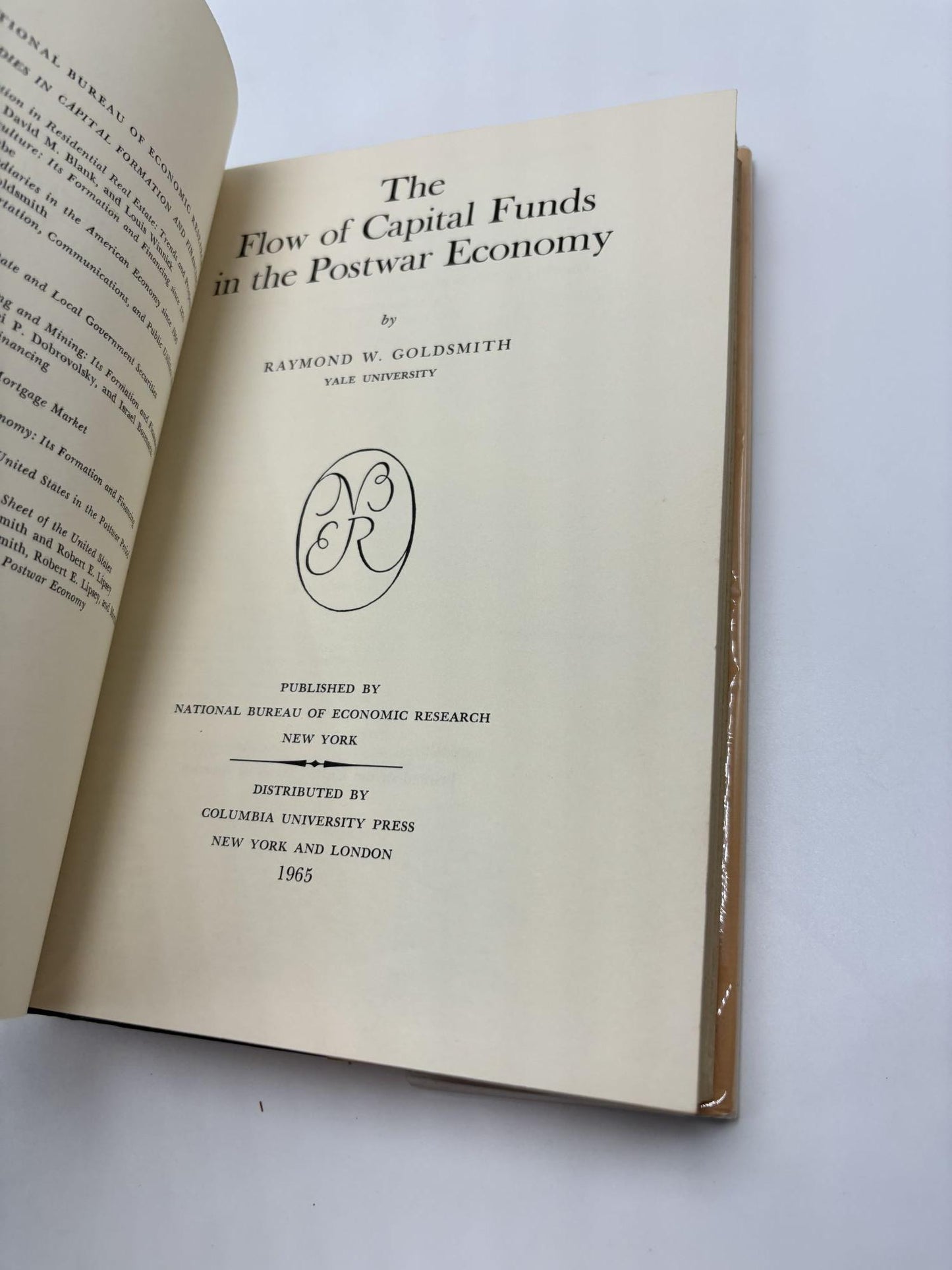 The Flow of Capital Funds in the Postwar Economy