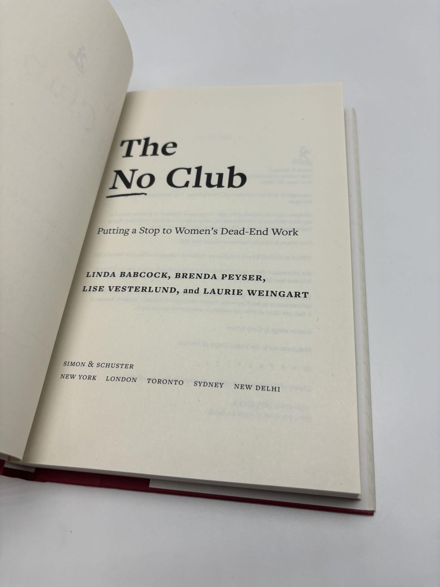 The No Club: Putting A Stop To Women's Dead-End Work