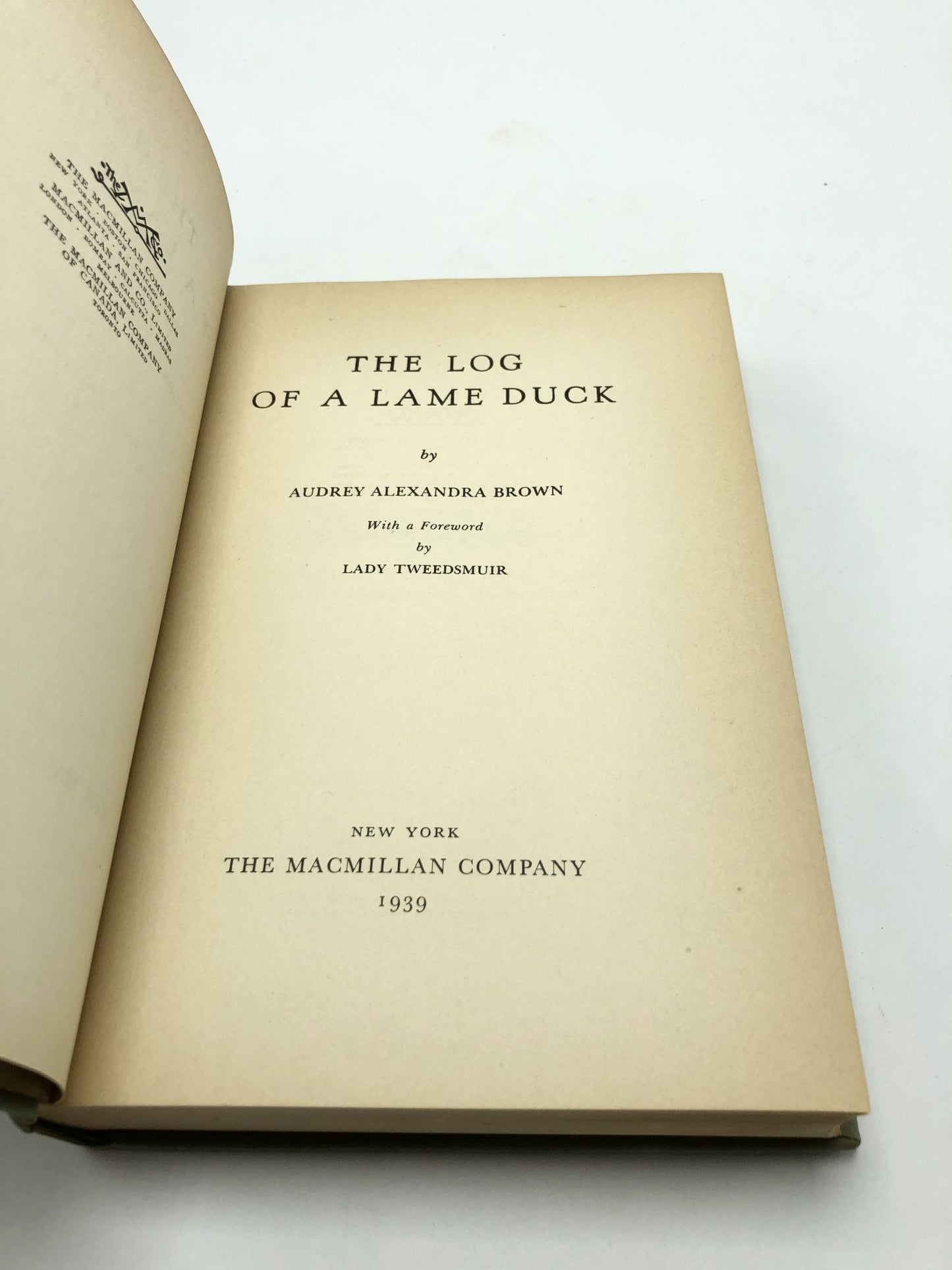 The Log of a Lame Duck