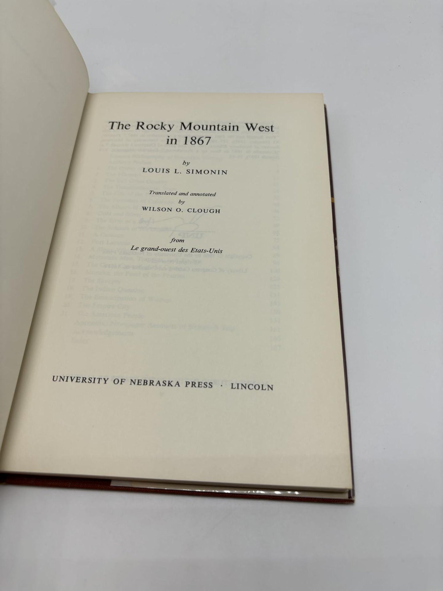 The Rocky Mountain West In 1867