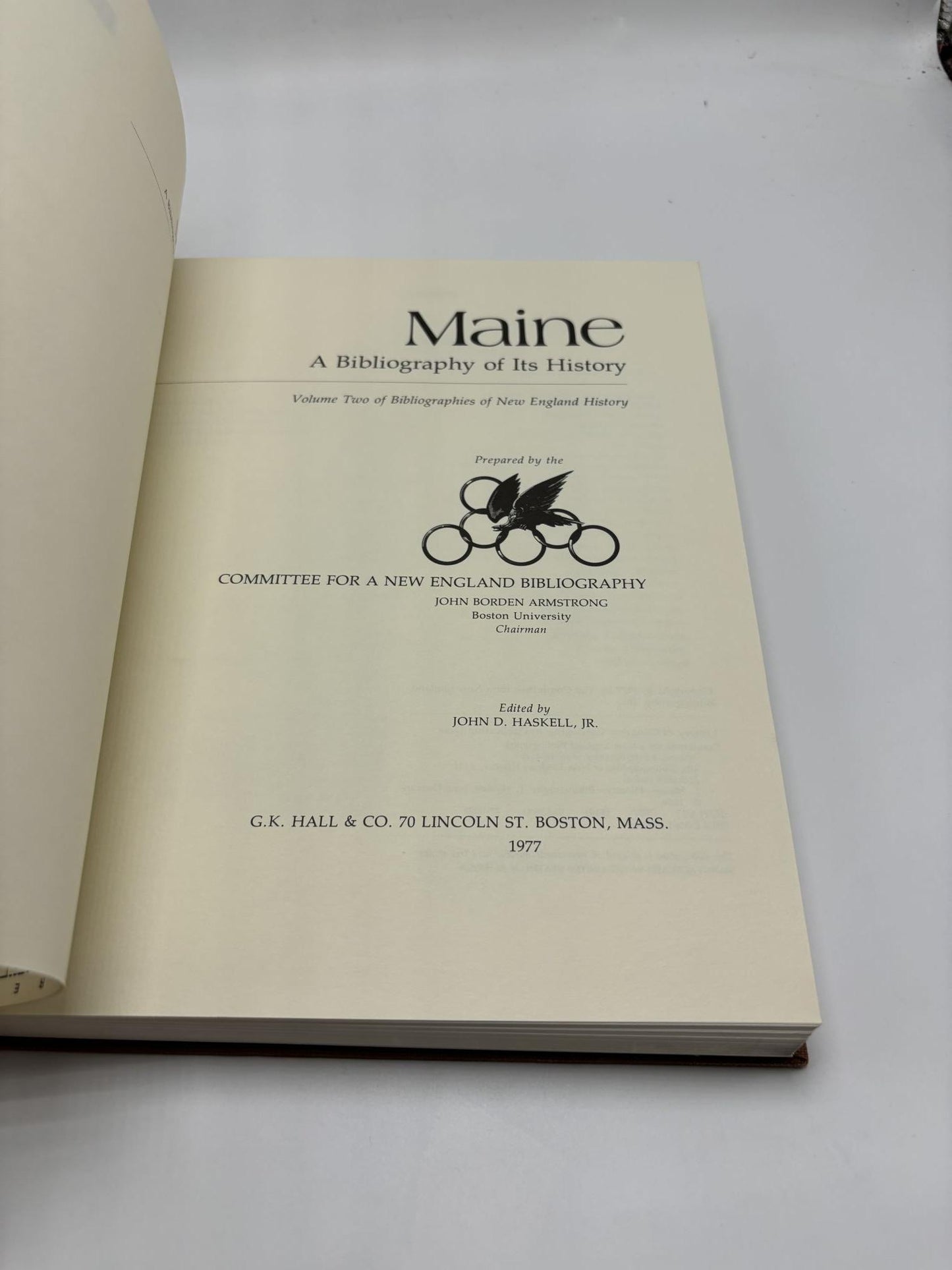 Maine: A Bibliography Of Its History
