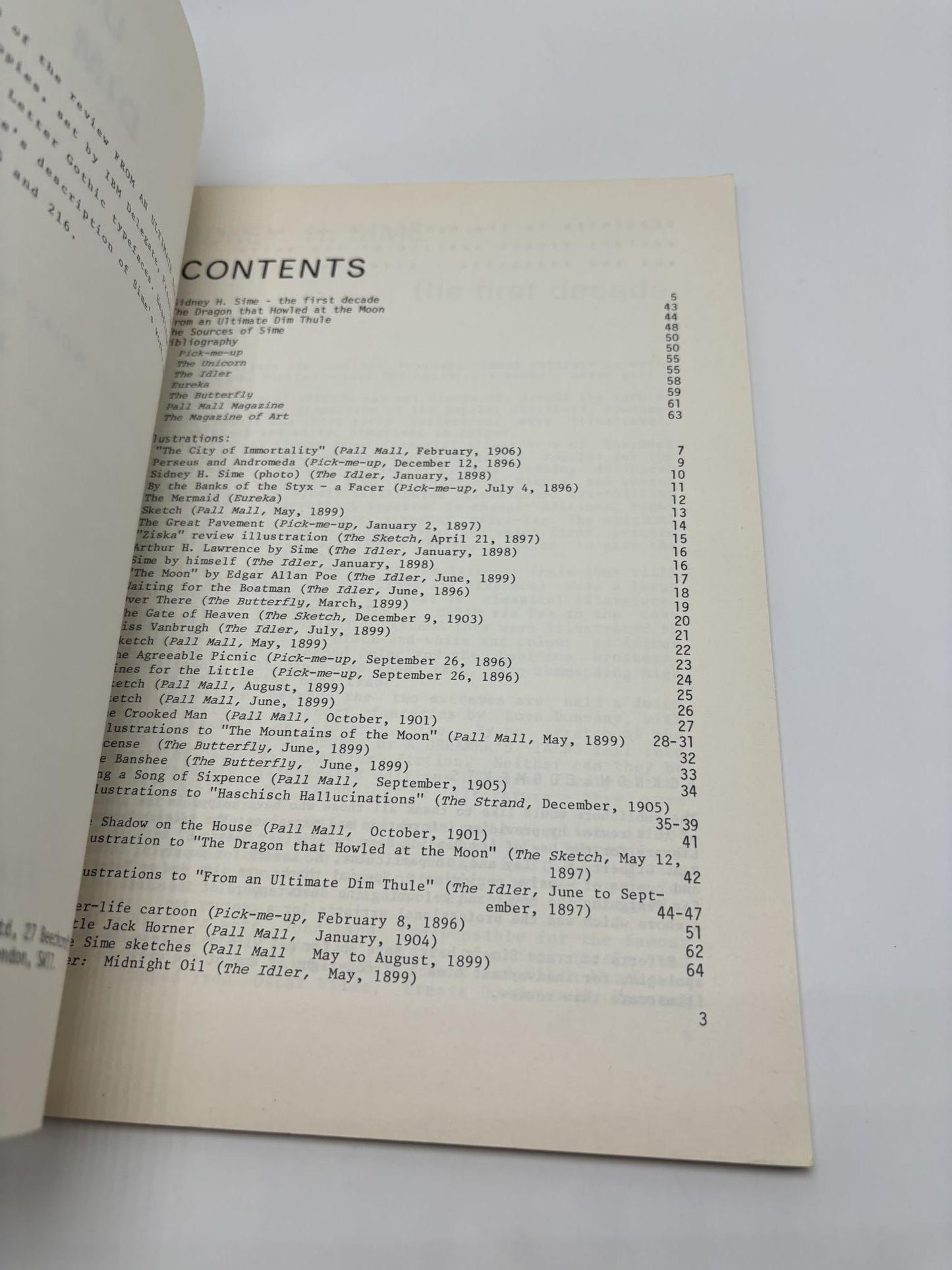 From An Ultimate Dim Thule : A Review of the early Works of Sidney H. Sime