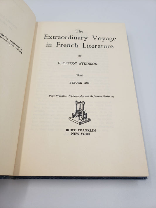 The Extraordinary Voyage in French Literature: From 1700 to 1720 (2 Volume Set)