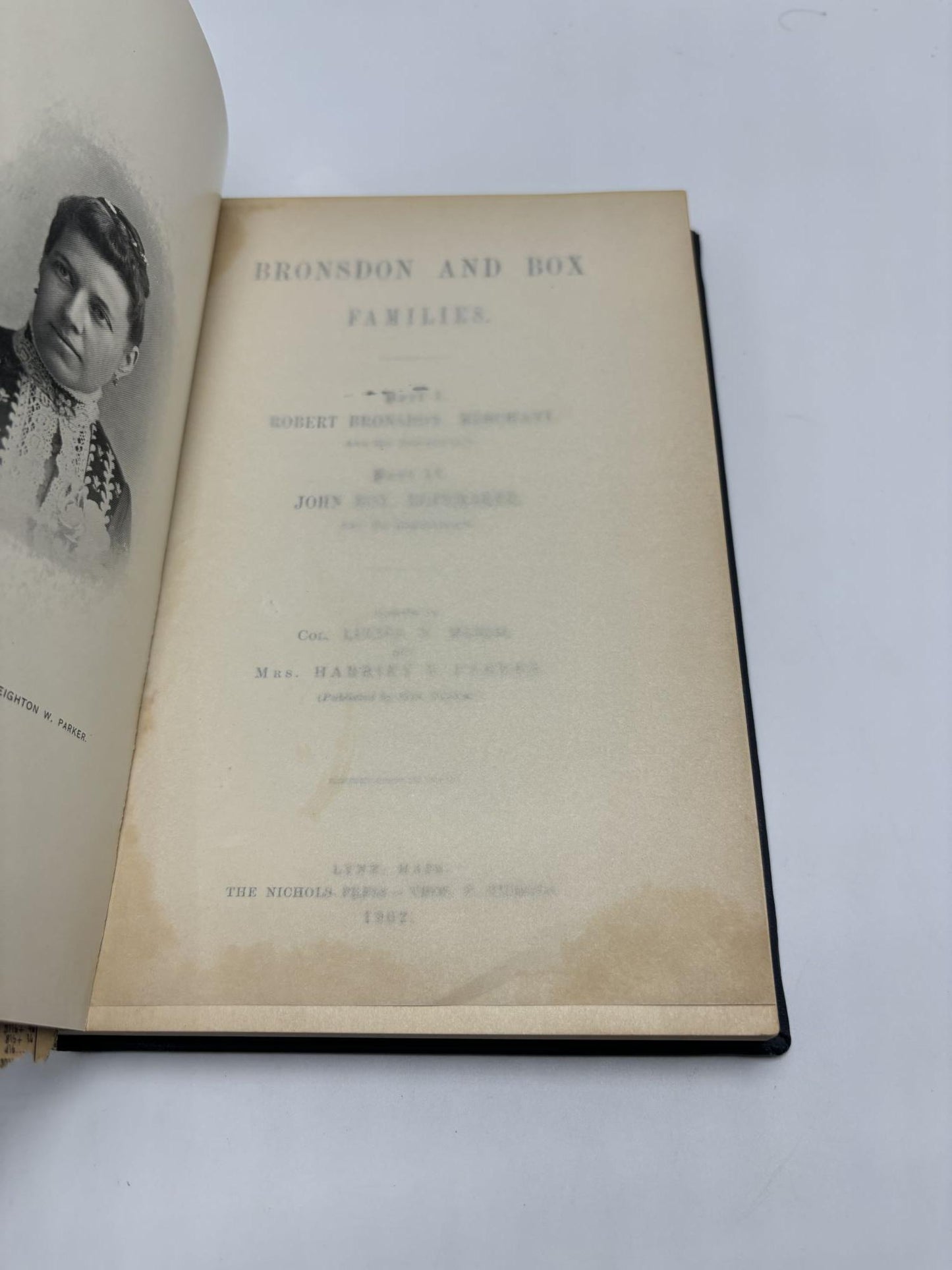 Bronsdon And Box Families: Part 1, Robert Bronsdon, Merchant & His Descendants; Part 2, John Box, Ropemaker, And His Descendants