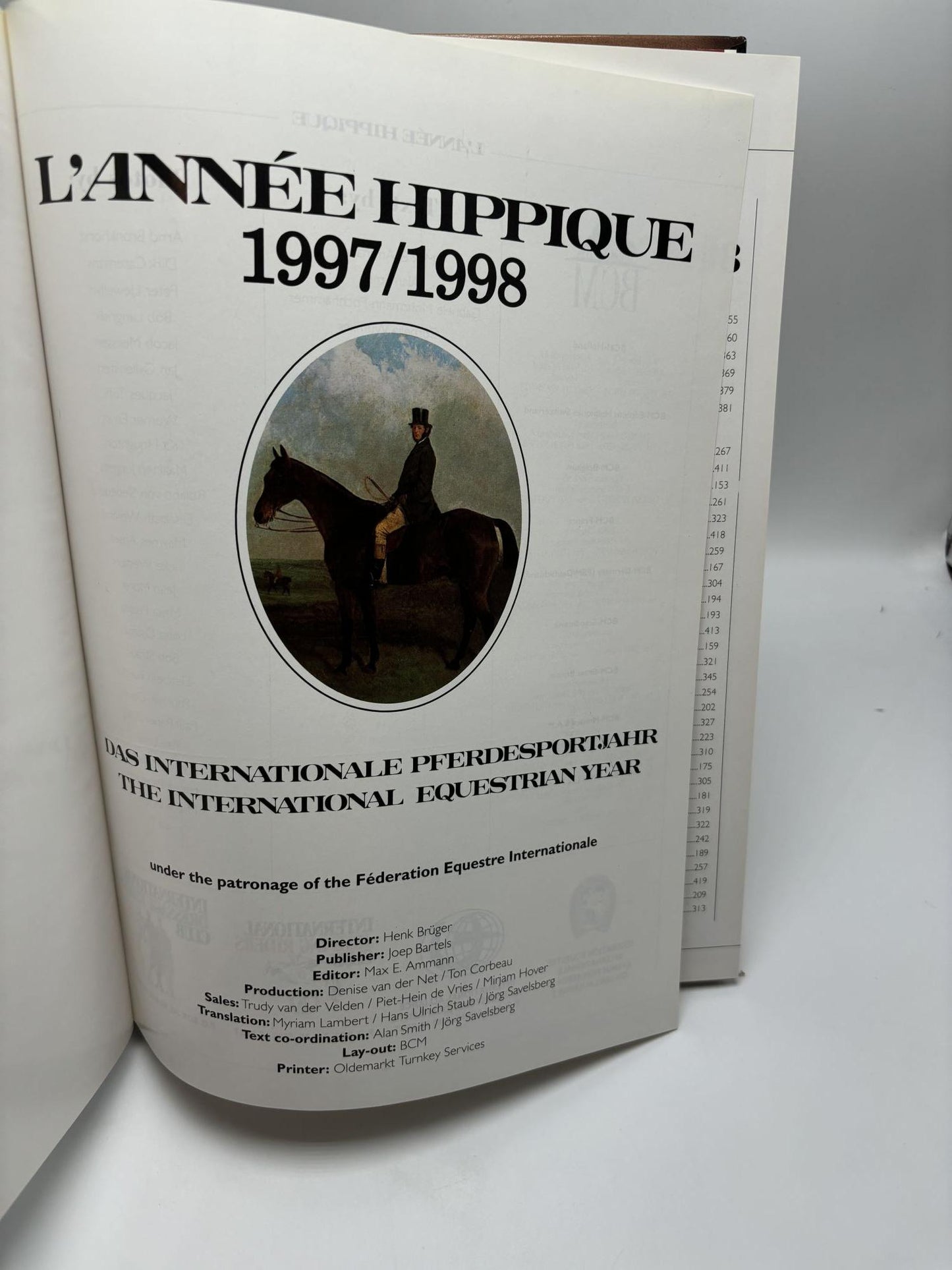 The International Equestrian Year - L'Année Hippique 1997/1998