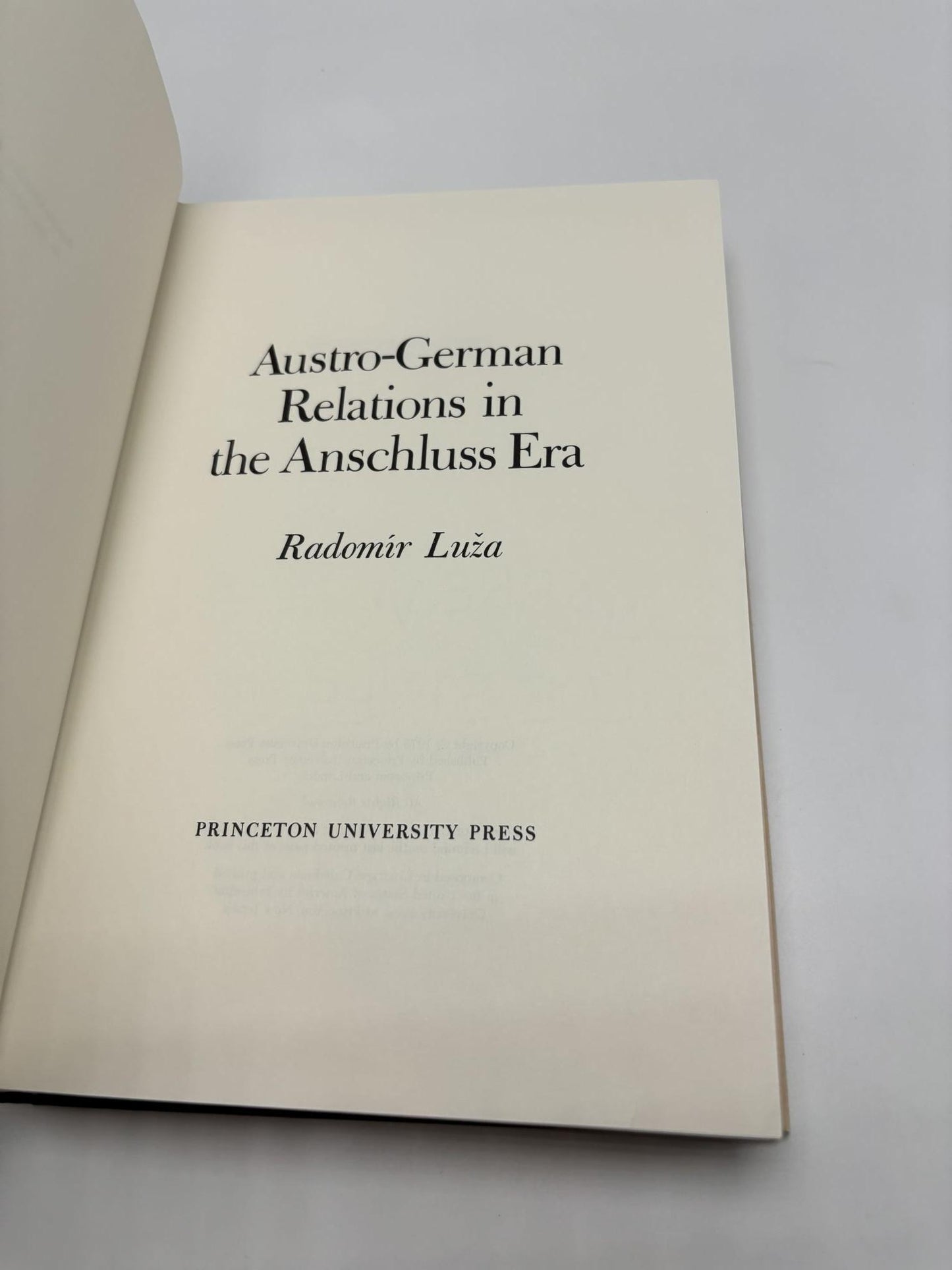 Austro-German Relations In The Anschluss Era