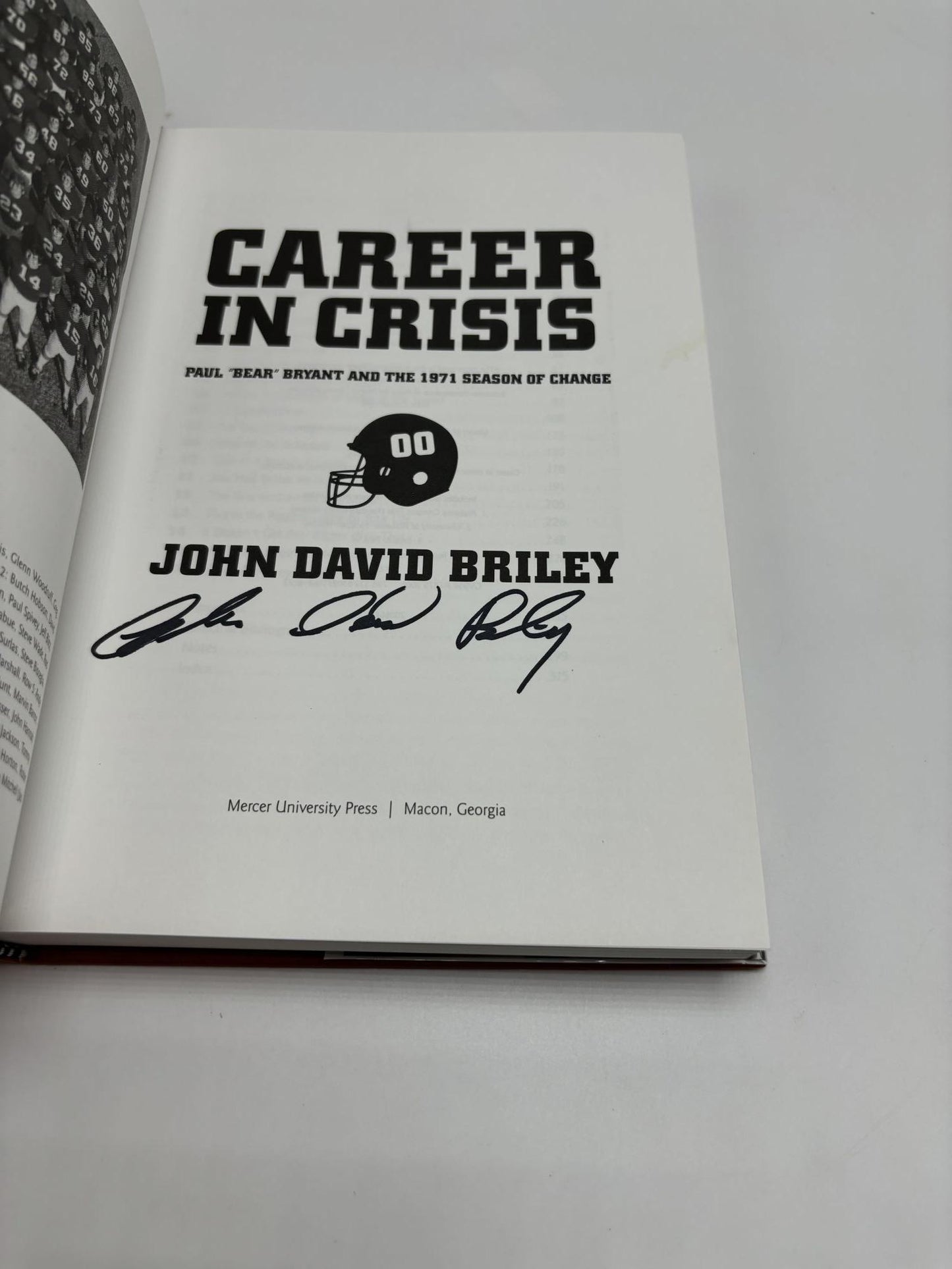 Career In Crisis: Paul "Bear" Bryant And The 1971 Season Of Change