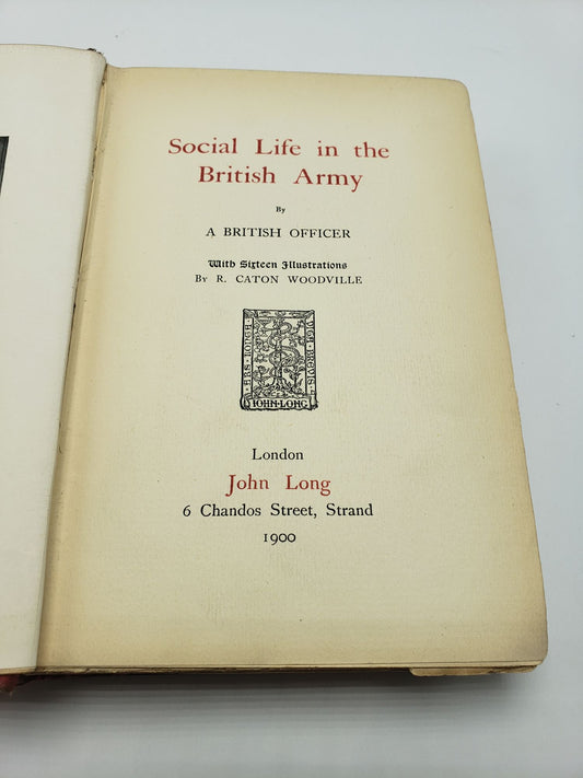 Social Life in the British Army