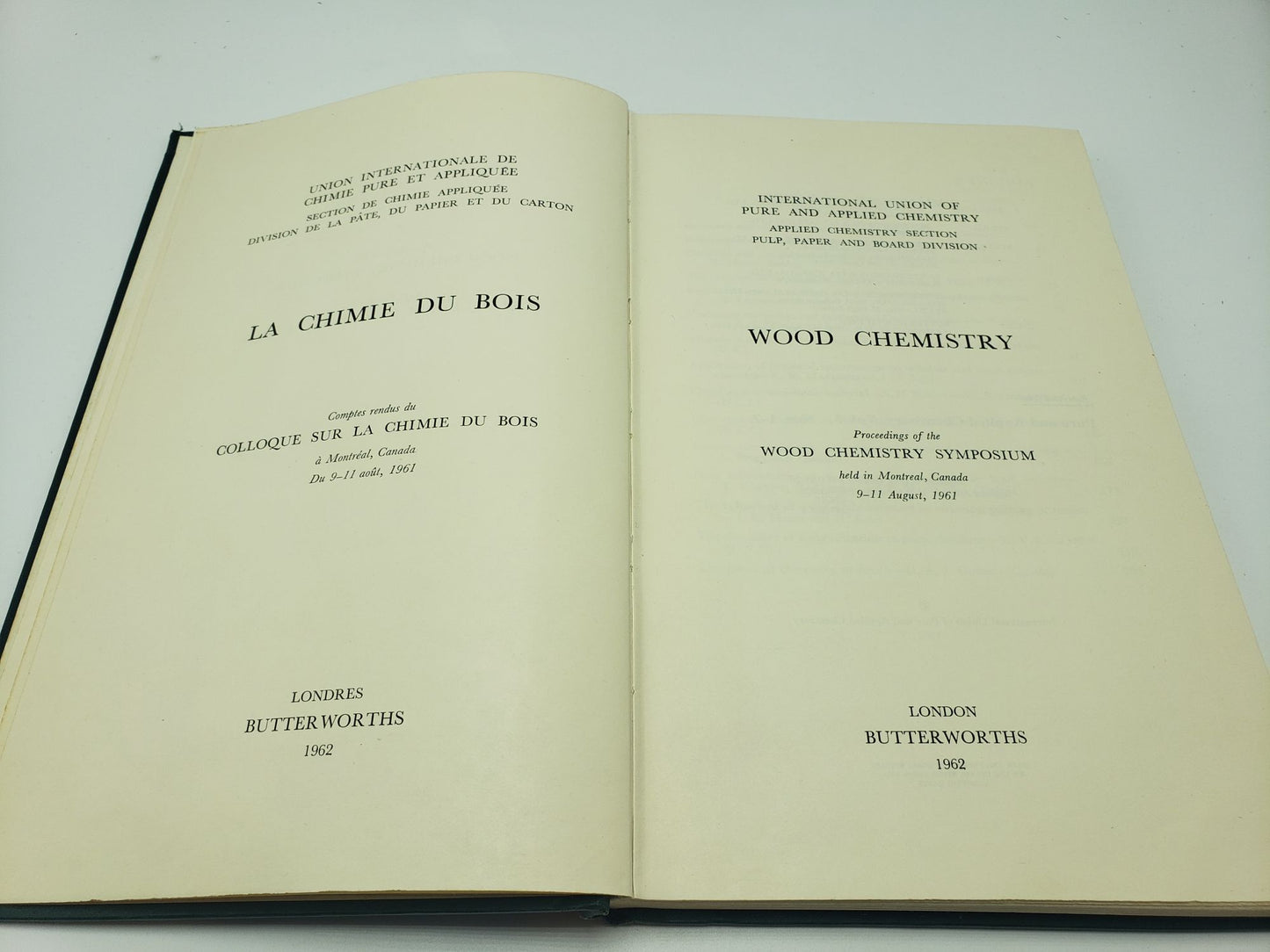 Wood Chemistry: Proceedings of the Wood Chemistry Symposium, Montreal August 9-11,1961