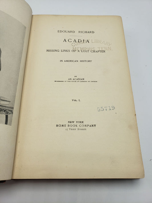 Acadia: Missing Links of a Lost Chapter in American History