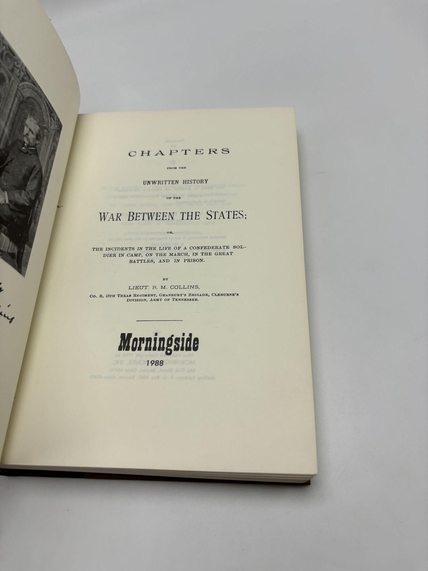 Chapters From The Unwritten History Of The War Between The States