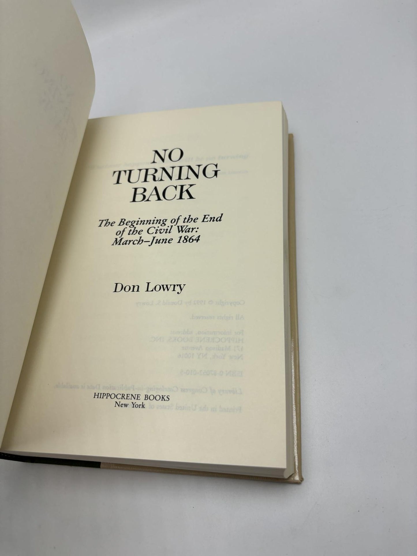 No Turning Back: Beginning of the End of the Civil War, March-June, 1864
