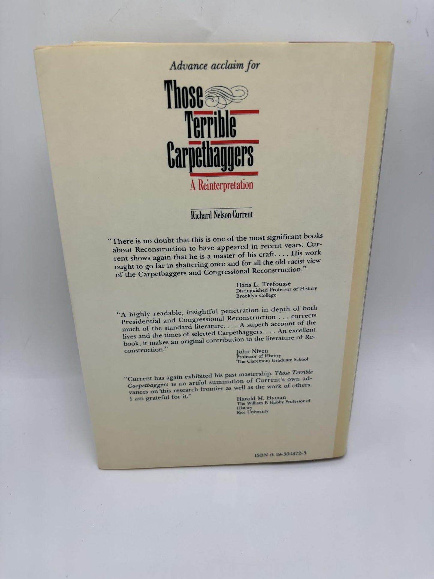 Those Terrible Carpetbaggers : A Reinterpretation