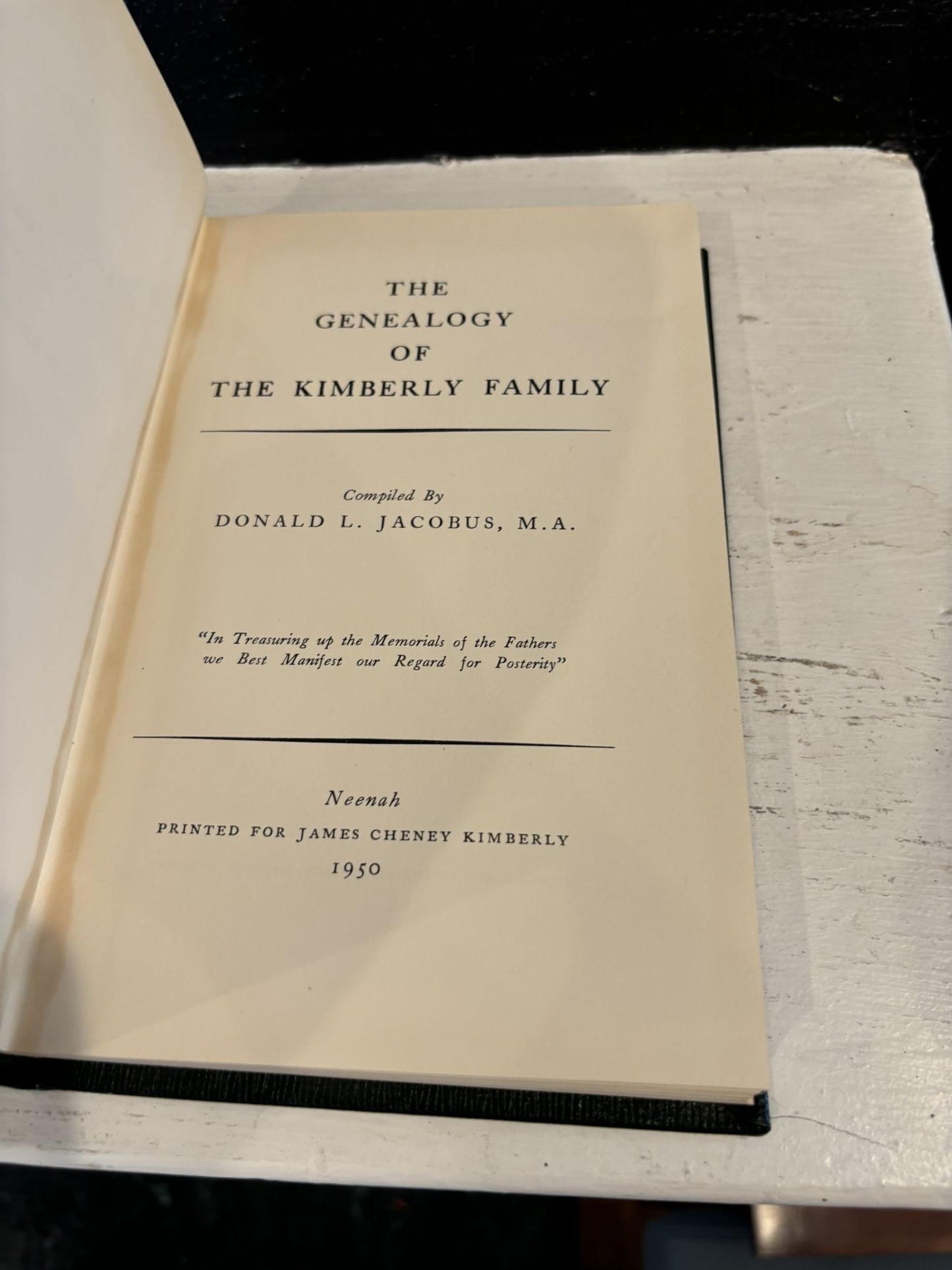 The Genealogy of The Kimberly Family