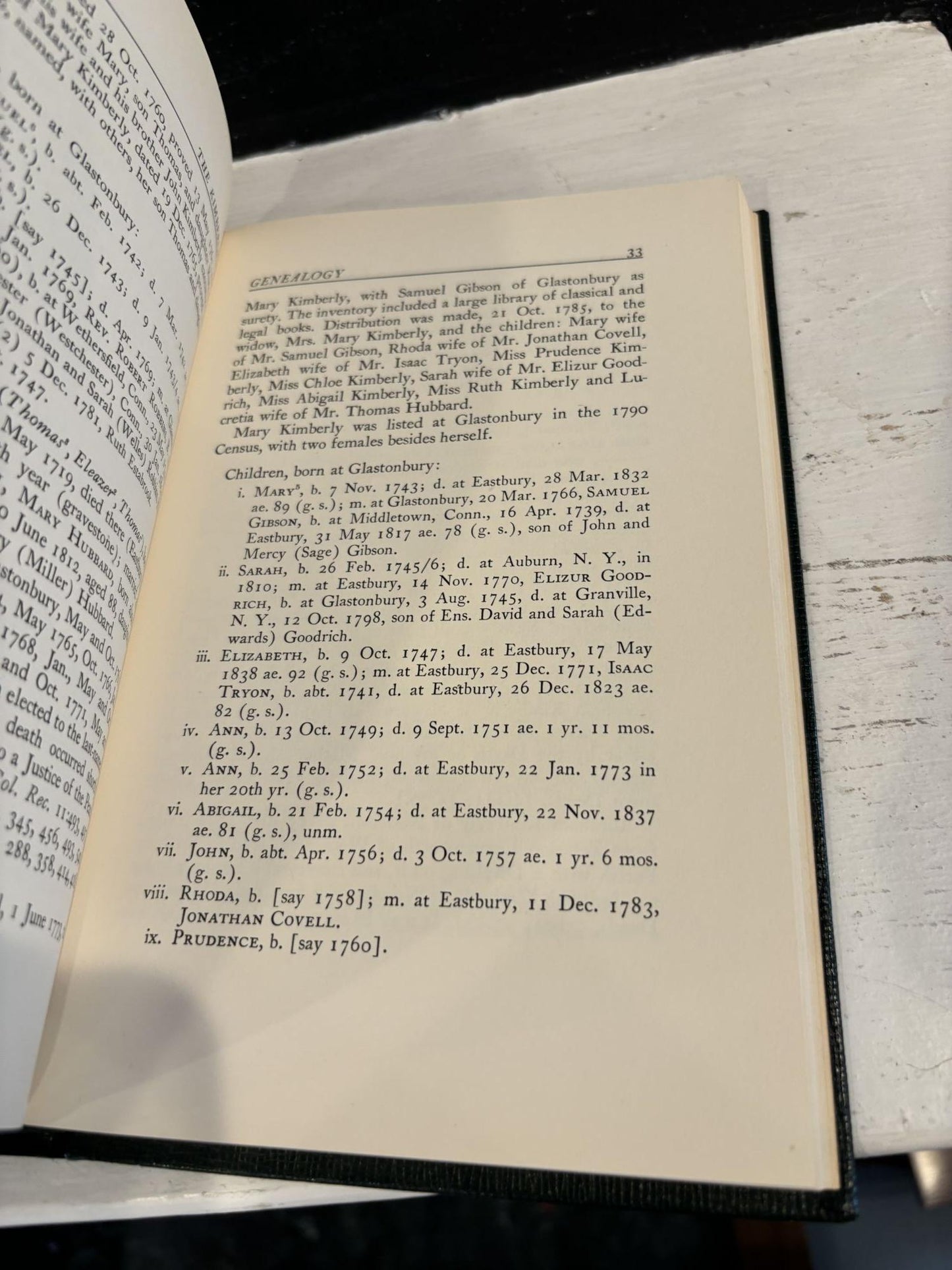 The Genealogy of The Kimberly Family