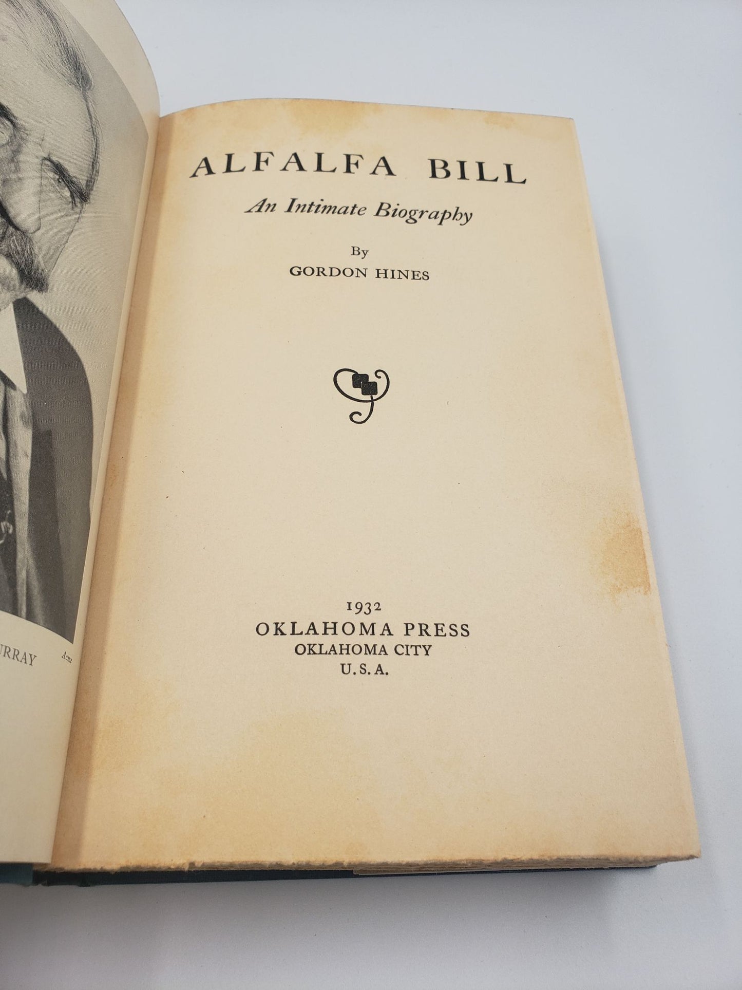Alfalfa Bill: An intimate Biography