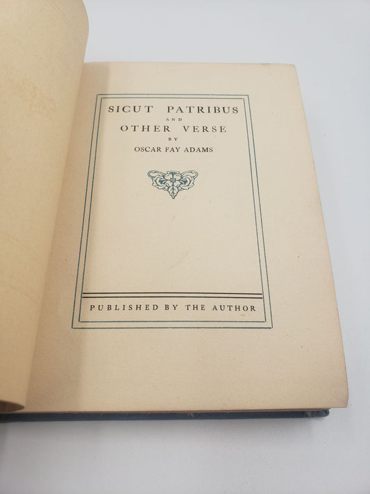 Sicut Patribus and Other Verse