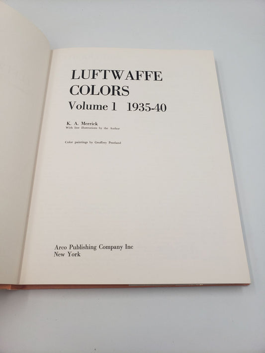 Luftwaffe Colors: 1935-40 (Volume 1)