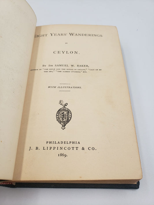 Eight Years' Wanderings In Ceylon