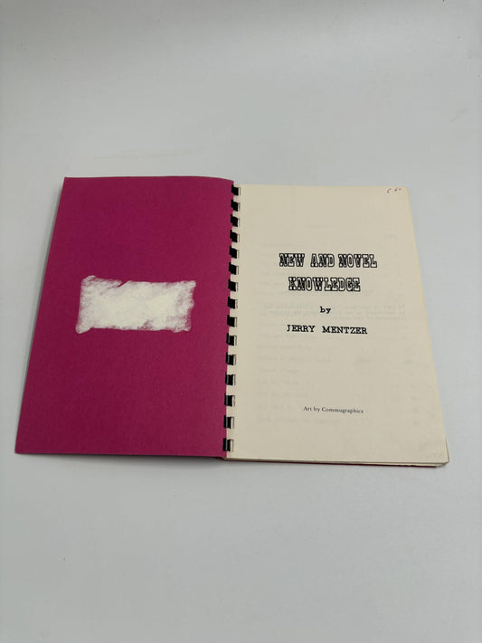 New and Novel Knowledge